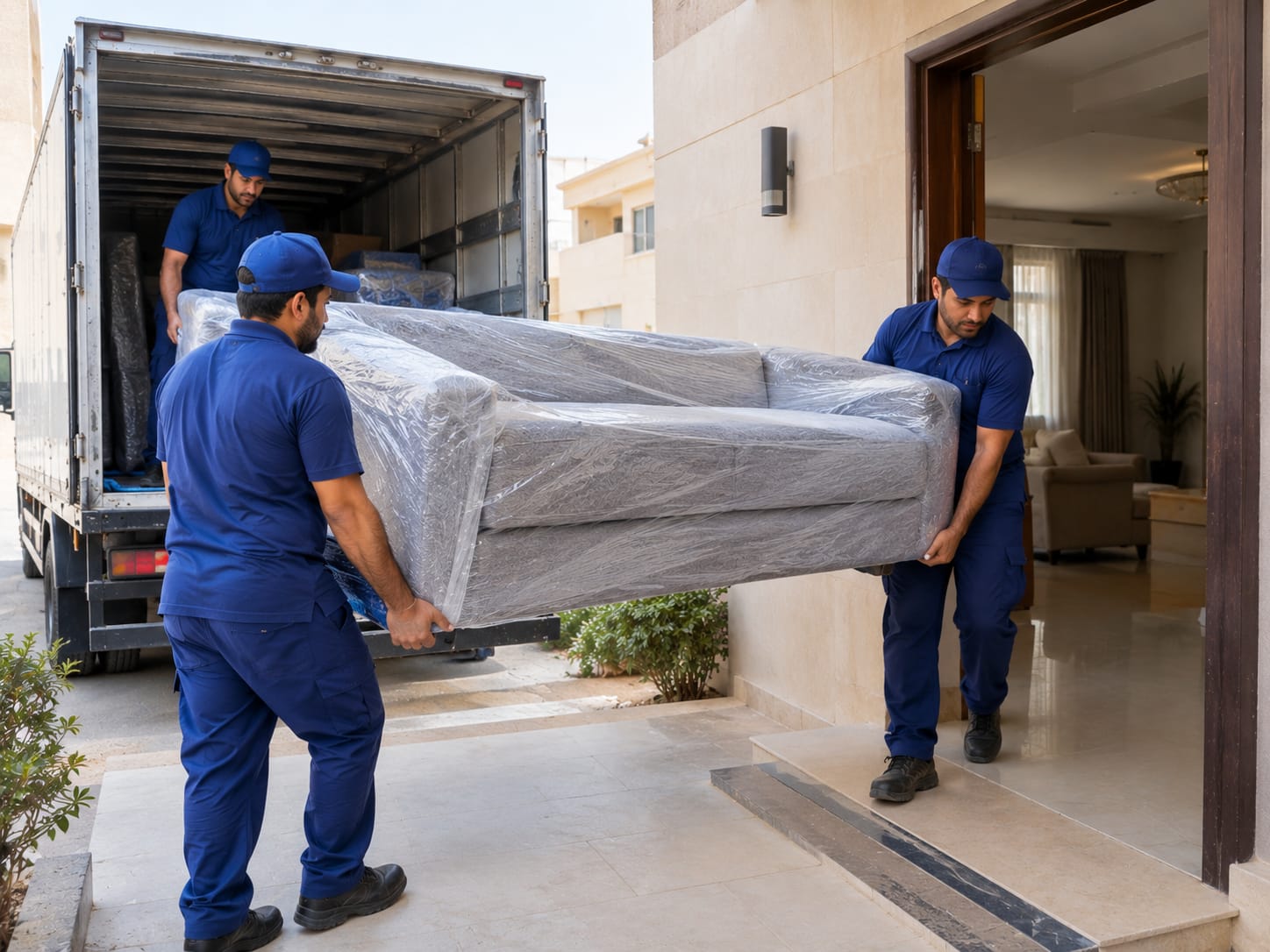 نقل وتركيب مطبخ خشبي كبير مع الحفاظ على الطلاء